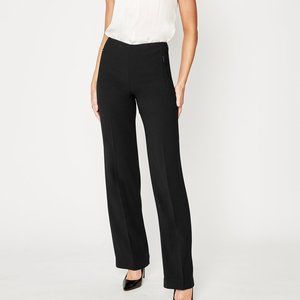 Elie Tahari Black straight leg dress pant